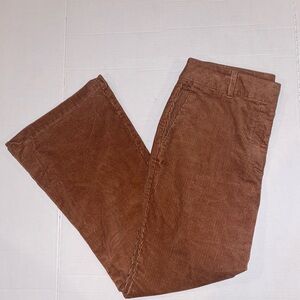 Boden High Rise Flared Corduroy Pant in Spiced Latte Brown 10L